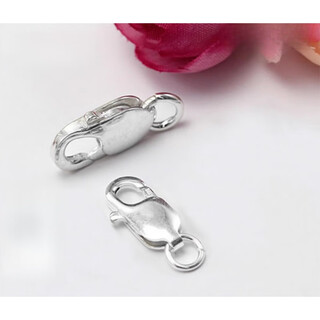 Fiber bundle (qianshu) pt950 platinum spring buckle lobster buckle platinum buckle abalone buckle necklace connecting ring open ring diy accessories live ring small lobster buckle belt ring