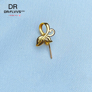 Dr-flvvs18k gold buckle leaf clip buckle 18 gold plated exquisite fashion versatile pendant buckle necklace leaf clip buckle