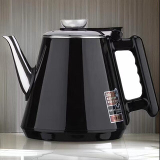 Tea bar machine kettle universal small five-ring tea bar machine kettle suitable for drinking water dispenser glass pot sold separately accessories hot water black - upgraded version more durable - 304 long spout 1.2l