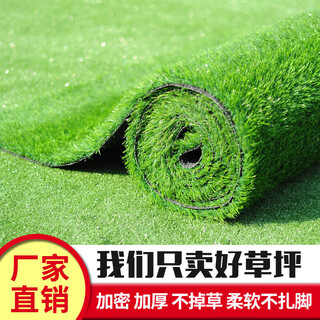 Qingya simulated lawn carpet, artificial artificial green balcony paving, outdoor kindergarten plastic insulation fake turf decoration 10mm engineering encrypted grass (price is 1 square meter)