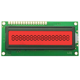 Ouhuayuan jxd1601a lcd screen 1601 character lcd module monochrome display module fstn red background black text 5.0v
