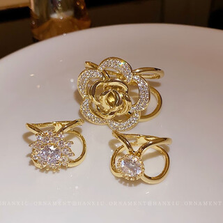 Qimeilian multifunctional high-end corner buckle small streamer square scarf buckle universal high-end bow windbreaker buckle belt fixed buckle silk scarf buckle-real gold plating-golden-flower