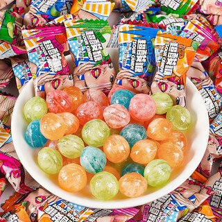 七点食分超酸糖多种口味颗粒饱满入口酸爽果味可口浓郁童年回忆 爆酸糖 混合 共200颗