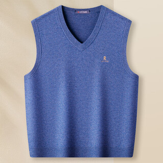 Montagut sheep wool/warm and thickened montagut winter pure wool vest men's v-neck vest sweater vest j blue 117 50