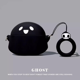 Aimeihuo is suitable for vivo tws4 bluetooth headset and phone protective case tws3pro cartoon tws3 all-inclusive anti-fall tws2/2e silicone iqoo tws2/1 cute protective case black ghost vivo tws3/3pro (universal) protective case