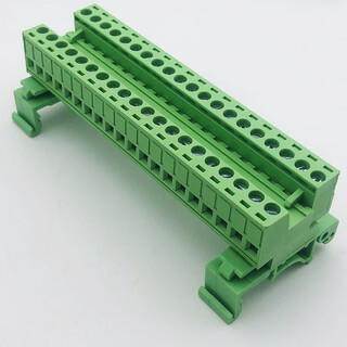 Dyqt rail-type terminal block 2edg-ukr-5.08mm installation 35mm rail weld-free butt plug-in 2-24p 20p complete set