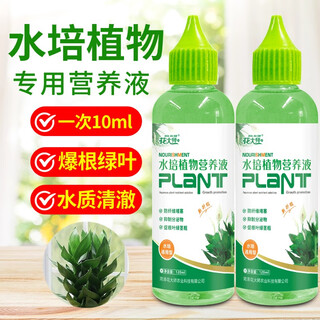 Flower master hydroponic plant special nutrient solution lucky bamboo transfer bamboo brazilian wood tulip pothos copper money grass general fertilizer hydroponic nutrient solution 240ml 92% household purchase 2 bottles