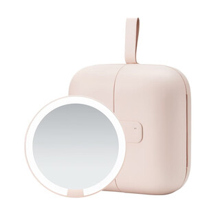 Amiro bag makeup mirror with light led vanity mirror aml115j portable foldable smart beauty mirror pink