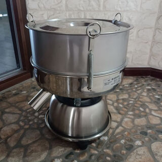 Huili's breaded flour sieve, vibrating sieve, fried chicken, stainless steel flour sifting machine, electric sieve, cassava flour, hamburger shop vibrating sieve, 30 cm diameter machine with 16 mesh sieve