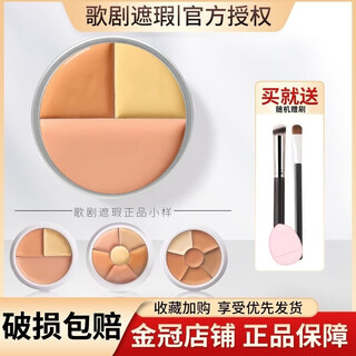 German phantom of the opera concealer sample china limited three-color face contour cover dark circles tear troughs and acne marks sub-package limited three colors 2.4g 3 colors free brush