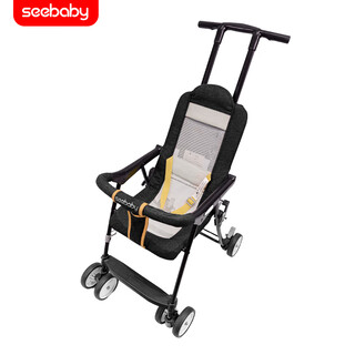 Dexin baby stroller is light and easy to fold, ultra-light baby pocket umbrella stroller, baby walking artifact, portable stroller gray qq1-2 penguin black without a roof and cannot lie down