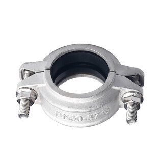 Jinniu pipe industry stainless steel grooved clamp specifications dn150 (outer diameter 165) material 304 stainless steel gray dn150 (outer diameter 165) 304 stainless steel