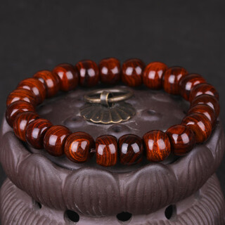 妍韵珠宝黄花梨手串盘玩木把件文玩佛珠念珠男女士款手链 10x8mm沉水级12克