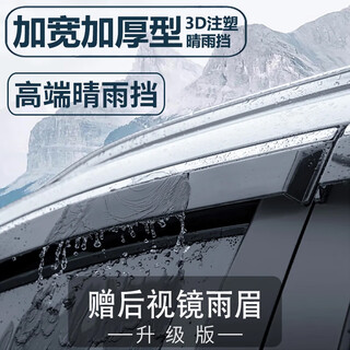 Zuohong rain and shine shield, car window rain eyebrow modified special rain shield, sunshade, bright strip, rain shield, rain strip, waterproof strip curtain, rain and shine shield, honda new crv haoying binzhi xrvhrv guandao urv