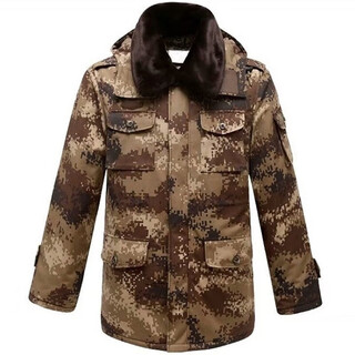 Jihua 3536 camouflage cotton coat men's thickened training cotton coat warm and cold-proof clothing hot melt cotton coat yellow camouflage 180/9296 standard