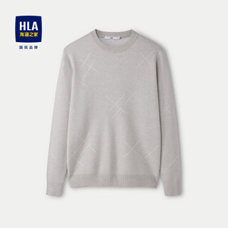 Hla heilan long-sleeved sweater men's pullover round neck comfortable and stylish sweater men winter hnzad4w169a
