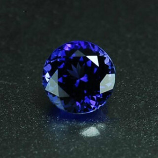 Qianbaolai gemstone loose stone tanzanite sapphire round mosaic can be processed bright and deep pink fused stone