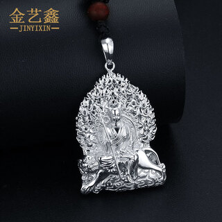 Jin yixin golden buddha pendant male platinum ksitigarbha birth buddha pt950 small gold buddha pendant female platinum pendant buddha statue weighs about 30 grams