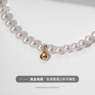 Only double love pendant women's gold pendant does not include necklace small golden bean 925 sterling silver buckle heart-shaped silver ornament single pendant small golden bean pendant sterling silver plated with 24k real gold