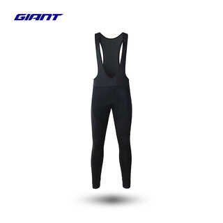 Giant import series double arrow autumn and winter velvet warm and shock-absorbing mountain road bicycle riding suspender long pants black xl