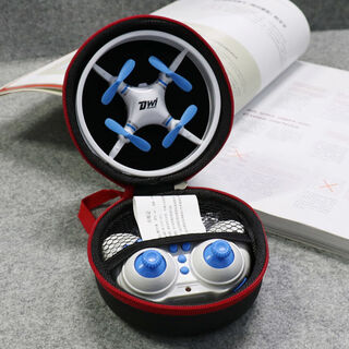 何佳功耐摔迷你无人机遥控飞机学生抖音网红四轴小型飞行器儿童玩具 定高-黑色-礼盒装 1电池赠遥控器电池