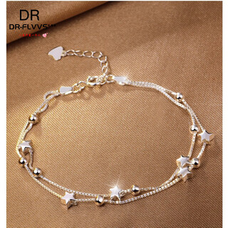 Select platinum pt950 women's platinum star bracelet valentine's day birthday gift star platinum bracelet 10cm