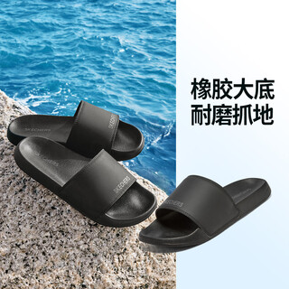 斯凯奇【轻质缓震】男鞋夏季日常休闲运动拖鞋运动休闲拖鞋舒适耐磨 全黑色/BBK 41