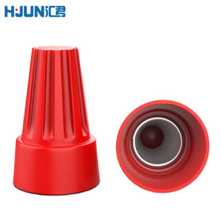 Huijun terminal block terminal cap closed terminal nylon crimp cap closed terminal spring spiral nipple terminal p6 500 pcs/whole pack
