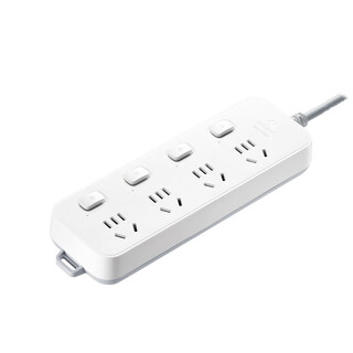 Bull socket strip strip 4-position sub-control, total length 3 meters