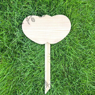 diy手绘木质空白班牌幼儿园种植区菜园菜地牌花园植物标签插地牌 20款32*19cm杆65cm防水防腐处理