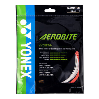 YONEX尤尼克斯羽毛球线控制型高弹性强力扣杀重旋球BGAB子母线白红