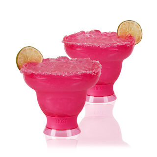 Host frozen cocktails frozen cup plastic margarita set 12 oz pink