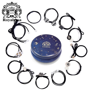 Royal sasa royal salsa hair rope hair tie 12-piece combination set basic elastic rubber band small fresh hair tie accessories