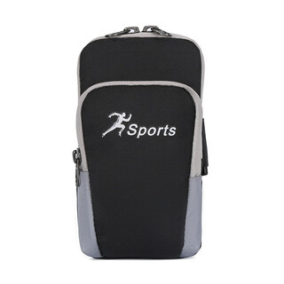Jatulu sports mobile phone bag running huawei mobile phone arm bag vivo mobile phone bag clutch cover women's universal black