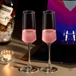 Enshousu internet celebrity tipsy champagne glass high-value glass goblet set wine cup household crystal sparkling wine glass era gilt pair of glasses 2 pieces