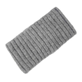 Satiri windproof forehead wiping warm forehead headband summer sleeping headband confinement hat turban wide-brimmed ear protection headband for women silver gray