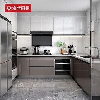 Gold medal kitchen cabinet integrated kitchen cabinet stove integrated quartz stone countertop cupboard cabinet kitchen furniture decoration customized prepayment