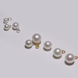 Dr graffcarny handmade diy 14k gold-filled round freshwater pearl pendant single necklace bracelet anklet pearl silver pendant 14k gold-filled head accessories gold 8.5-9mm