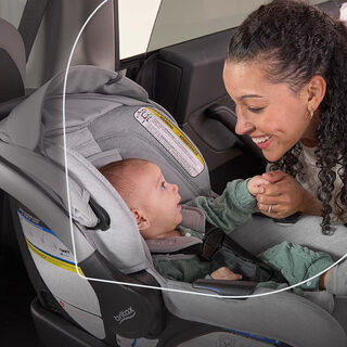 Britax infant rear-facing safety seat 0-13.6kg 3-stage adjustment, comfort and protection