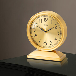 Zhizhen brass table clock home living room clock high-end atmosphere light luxury home clock desktop ornament sit clock 309 brass table clock-brand movement