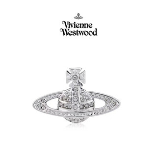 Vivienne westwood queen mother brooch women's genuine saturn full diamond brooch suit accessories badge gift for men and women silver - large