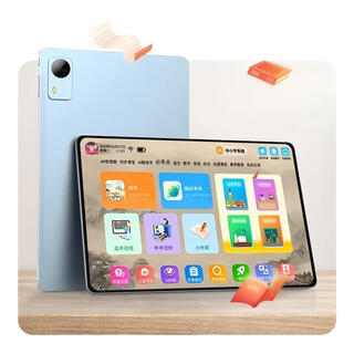 Little genius cool cover 2025 new learning machine free textbooks to improve english step by step eye protection tablet for primary school junior high and high school students online class children early education reading machine office entertainment blue low configuration 256gb