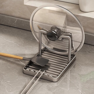Muya (muya) kitchen pot lid rack spatula holder storage rack cutting board multi-functional household countertop sitting chopping board placement shelf artifact