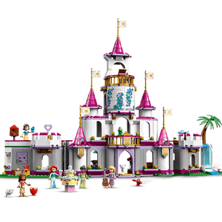 95% new lego building blocks disney princess series 43205 fun adventure castle 6 years old + children's toys girls birthday gifts new in july