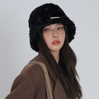 Yu zhaolin (yuzhaolin) gorro de pescador de terciopelo gorro de pescador para mujer otoño e invierno cálido más gorro de terciopelo gorro de punto pequeño que revela la cara