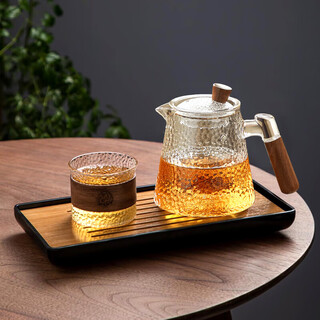 Mudye teapot glass tea set set tea separation cup thickened heat-resistant high borosilicate small teapot office for single person