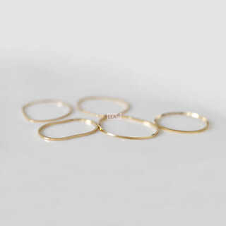 Micro-gift 18k gold ring female snake bone chain soft ring very thin ring index finger knuckle ring japanese and korean tail ring no. 22 thickness about 0.6mm * one