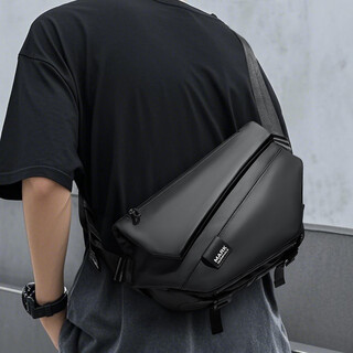 Mark huafei 2025 new crossbody bag shoulder bag men's large capacity motorcycle bag chest bag multifunctional casual shoulder bag