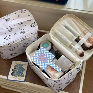 Pacha dog cosmetic bag, super good-looking and large-capacity storage bag, easy to carry and travel to store toiletry bag. pacha dog cosmetic bag, thickened version, contains thickened treasures. if it breaks, we will compensate you-quality guarantee
