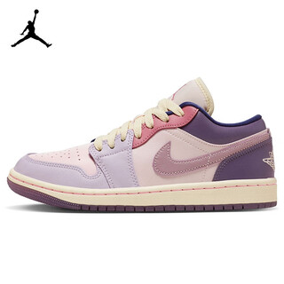 Nike (nike) casual shoes for women, trendy retro jordan aj1 jordan 1 sneakers dz2768-651 pink and purple 38.5
